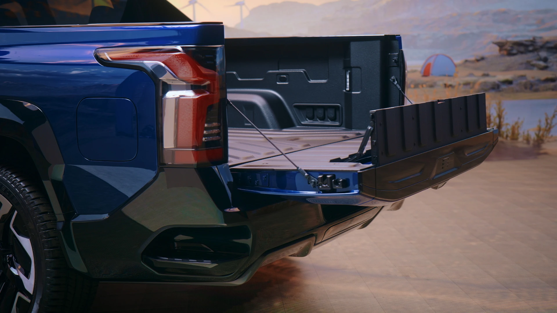 Chevrolet Silverado EV SRT trunk view