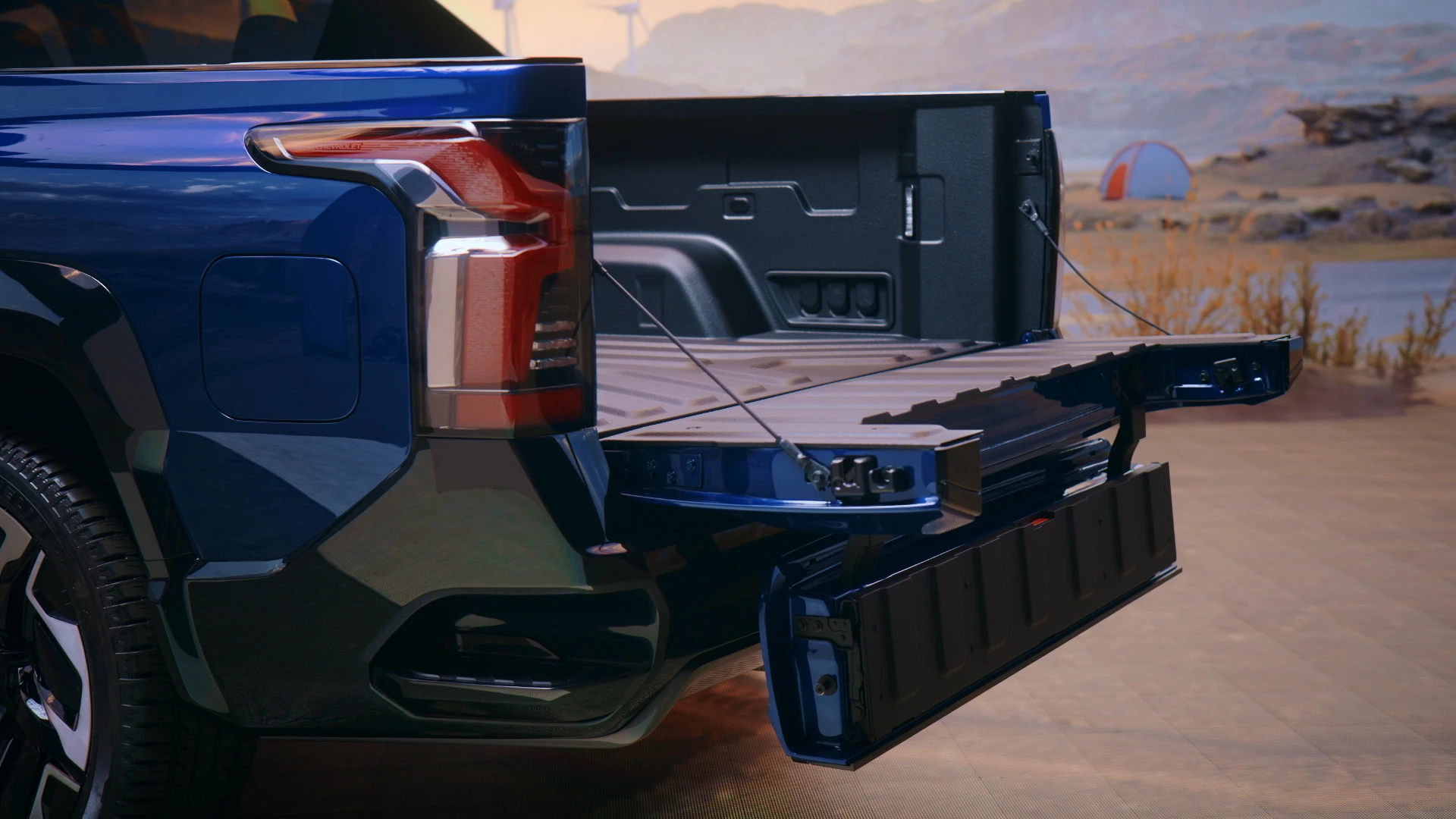 Chevrolet Silverado EV SRT trunk view