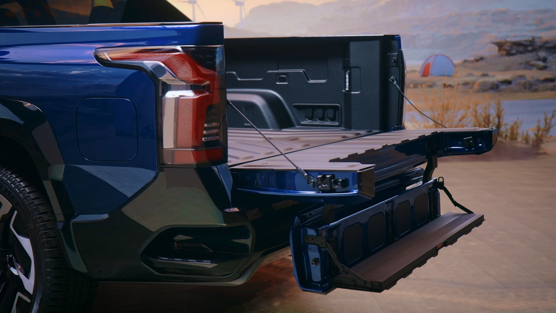 Chevrolet Silverado EV SRT trunk view
