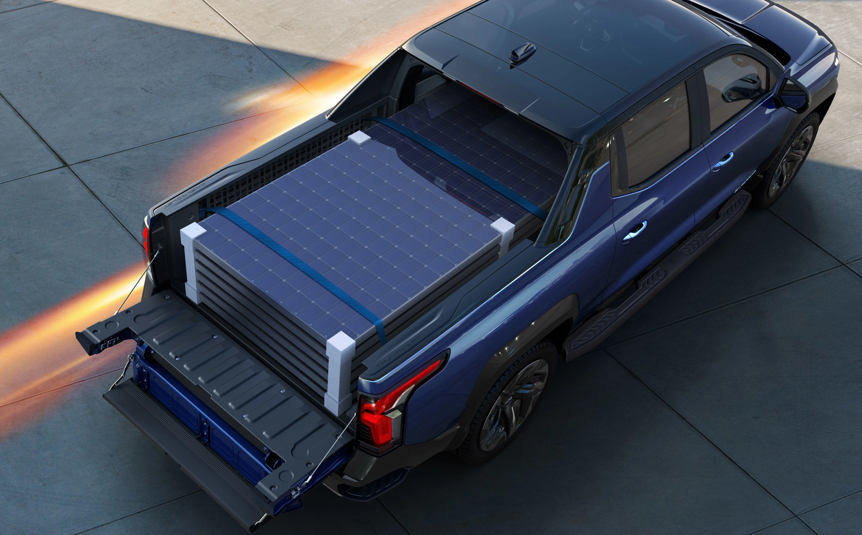 Chevrolet Silverado EV SRT trunk view