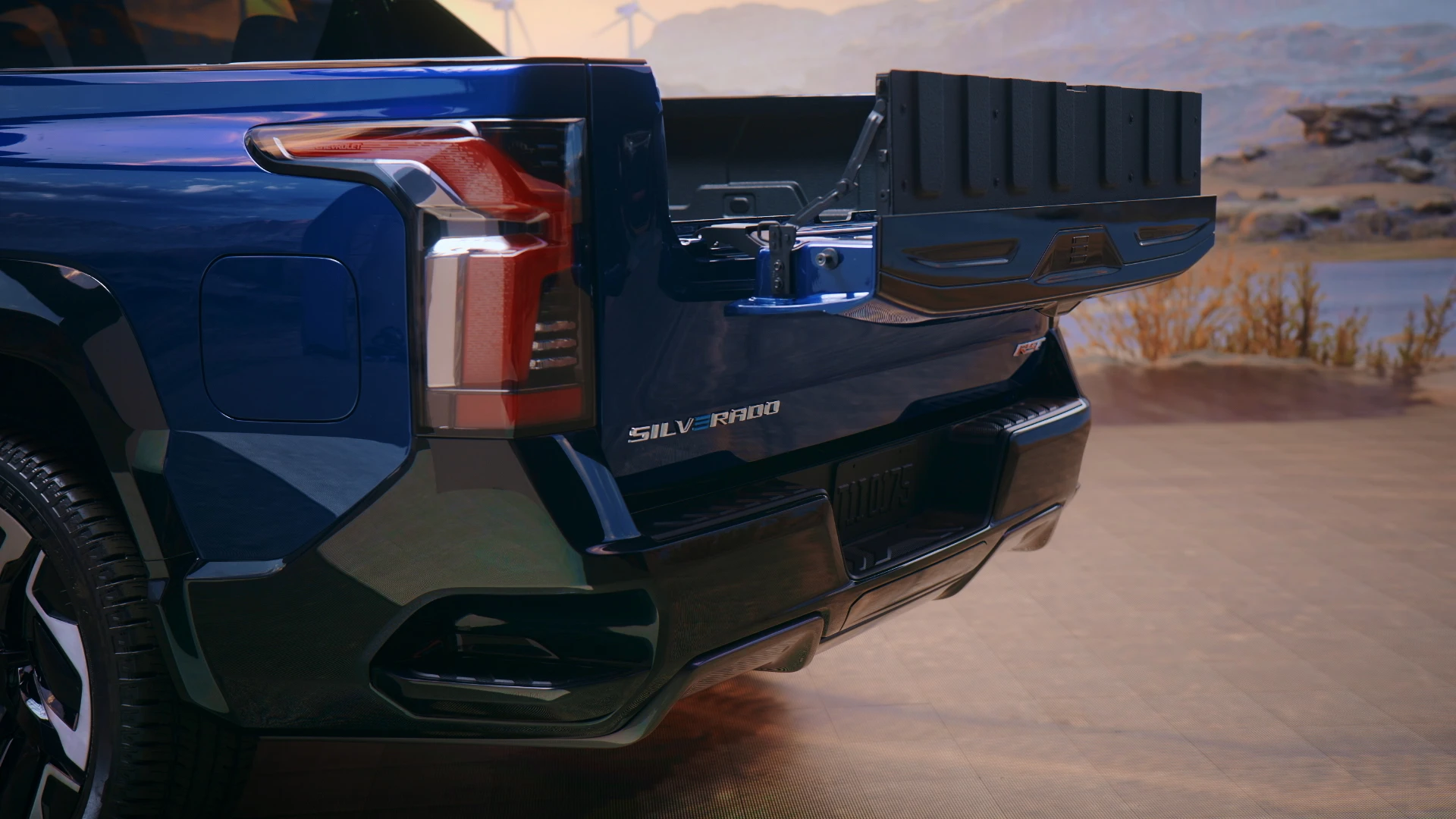 Chevrolet Silverado EV SRT trunk view