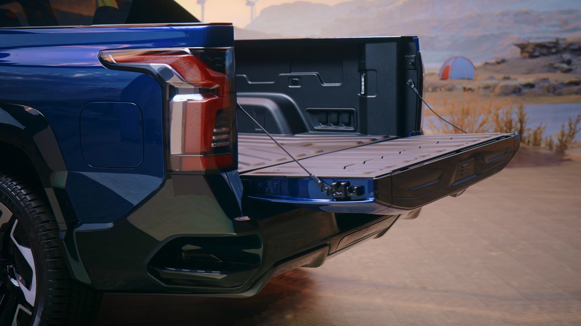 Chevrolet Silverado EV SRT trunk view