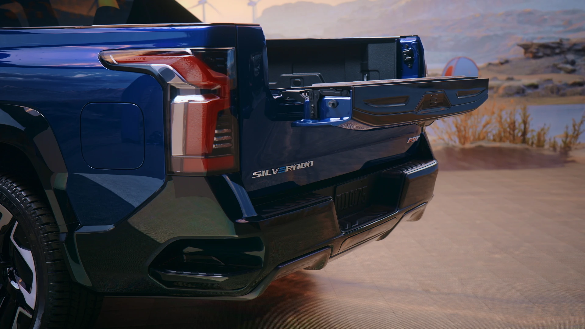 Chevrolet Silverado EV SRT trunk view