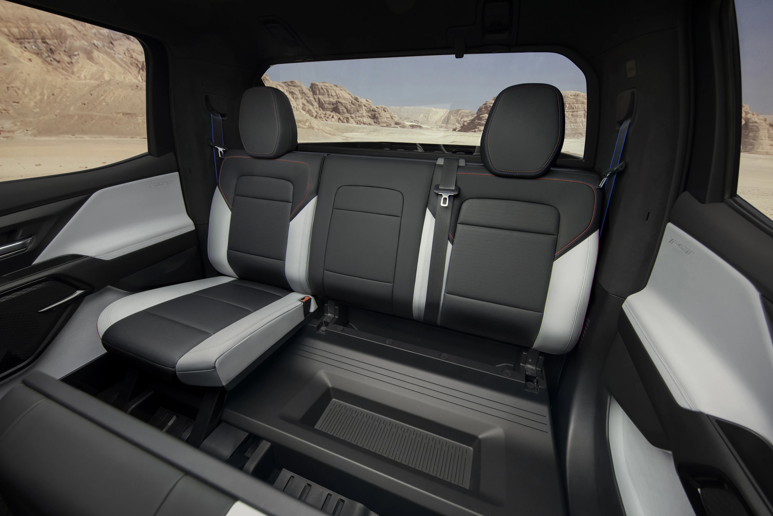 Chevrolet Silverado EV SRT secondrowseats view