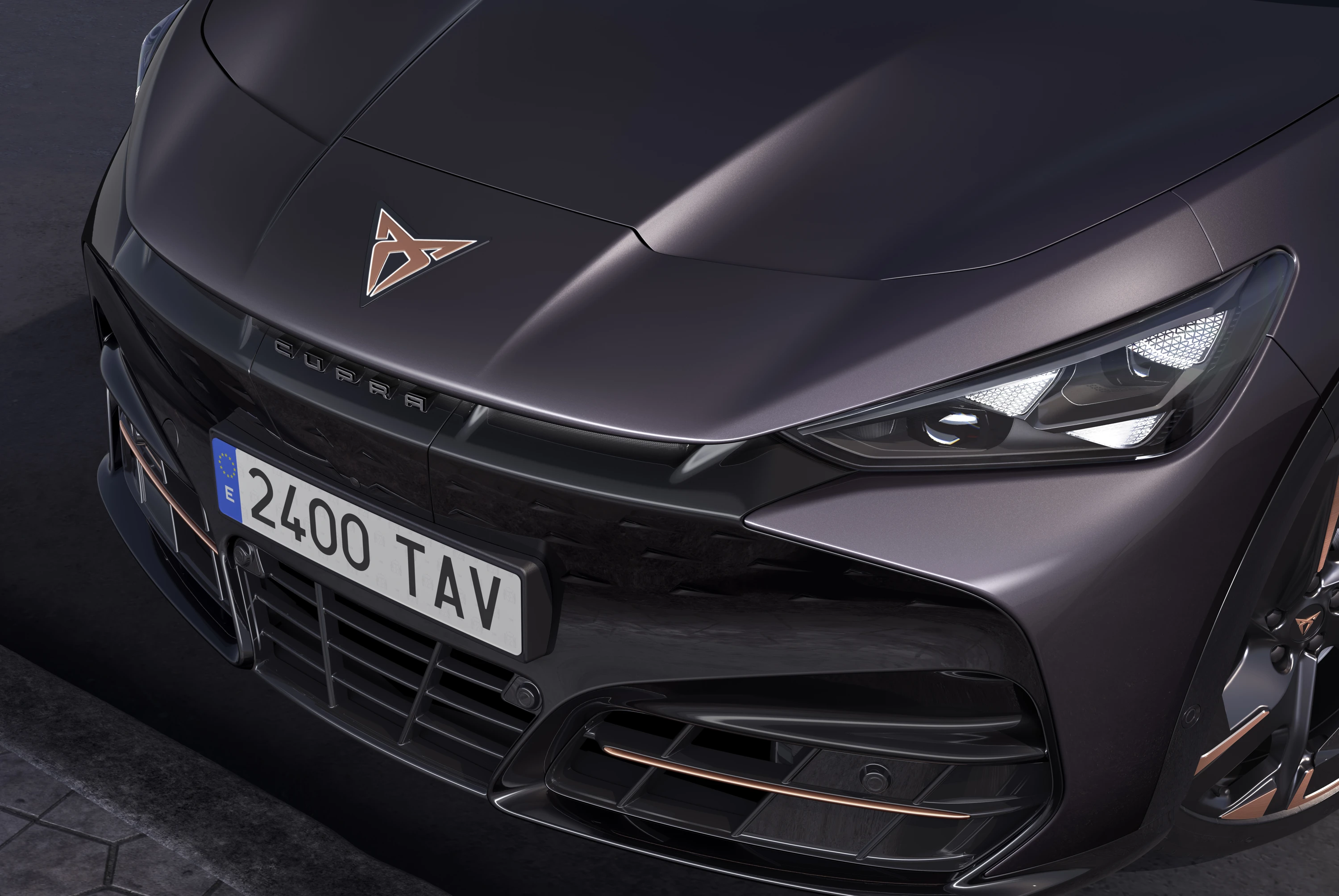 CUPRA Tavascan Endurance headlights view