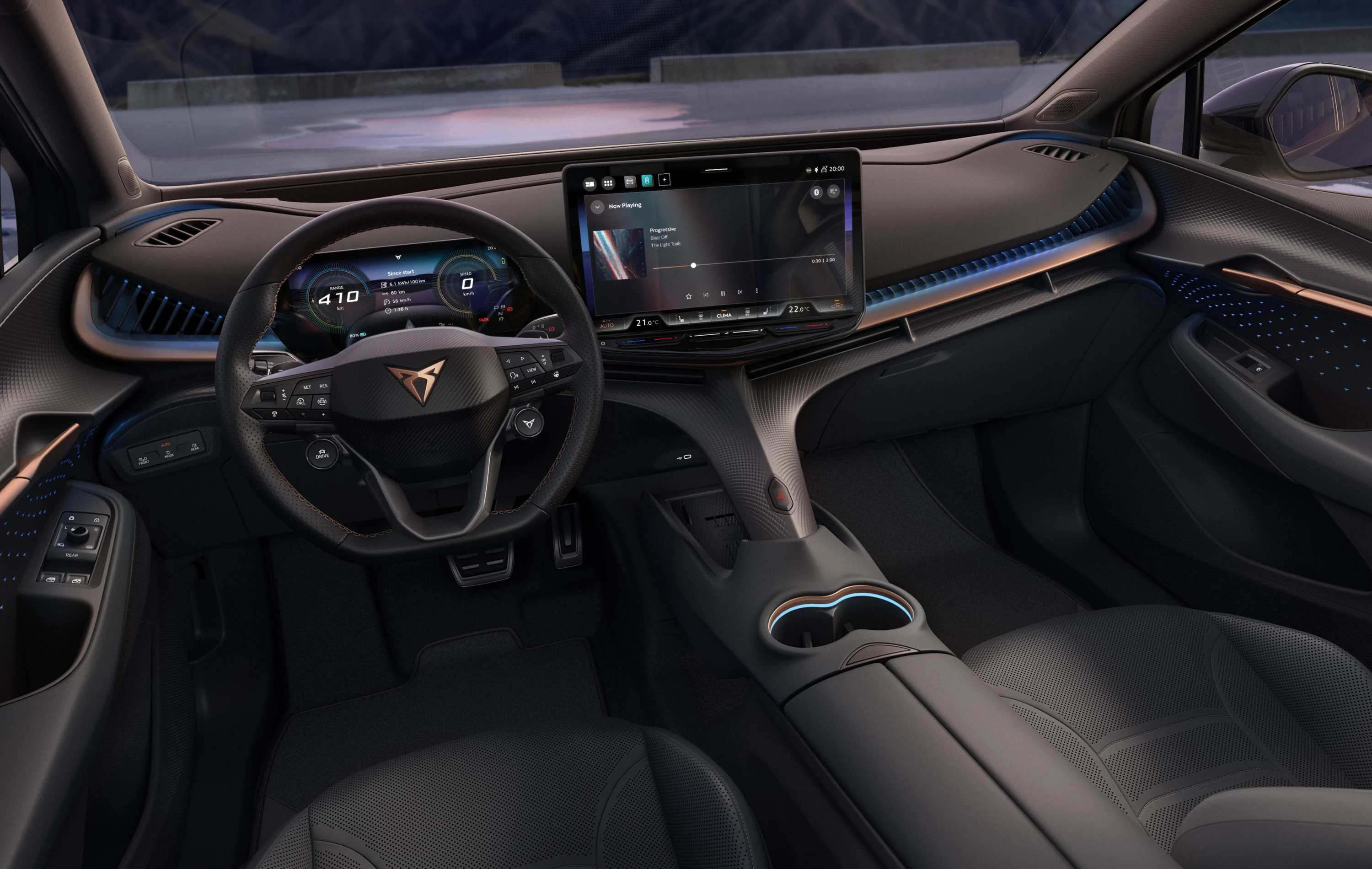 CUPRA Tavascan VZ interior view