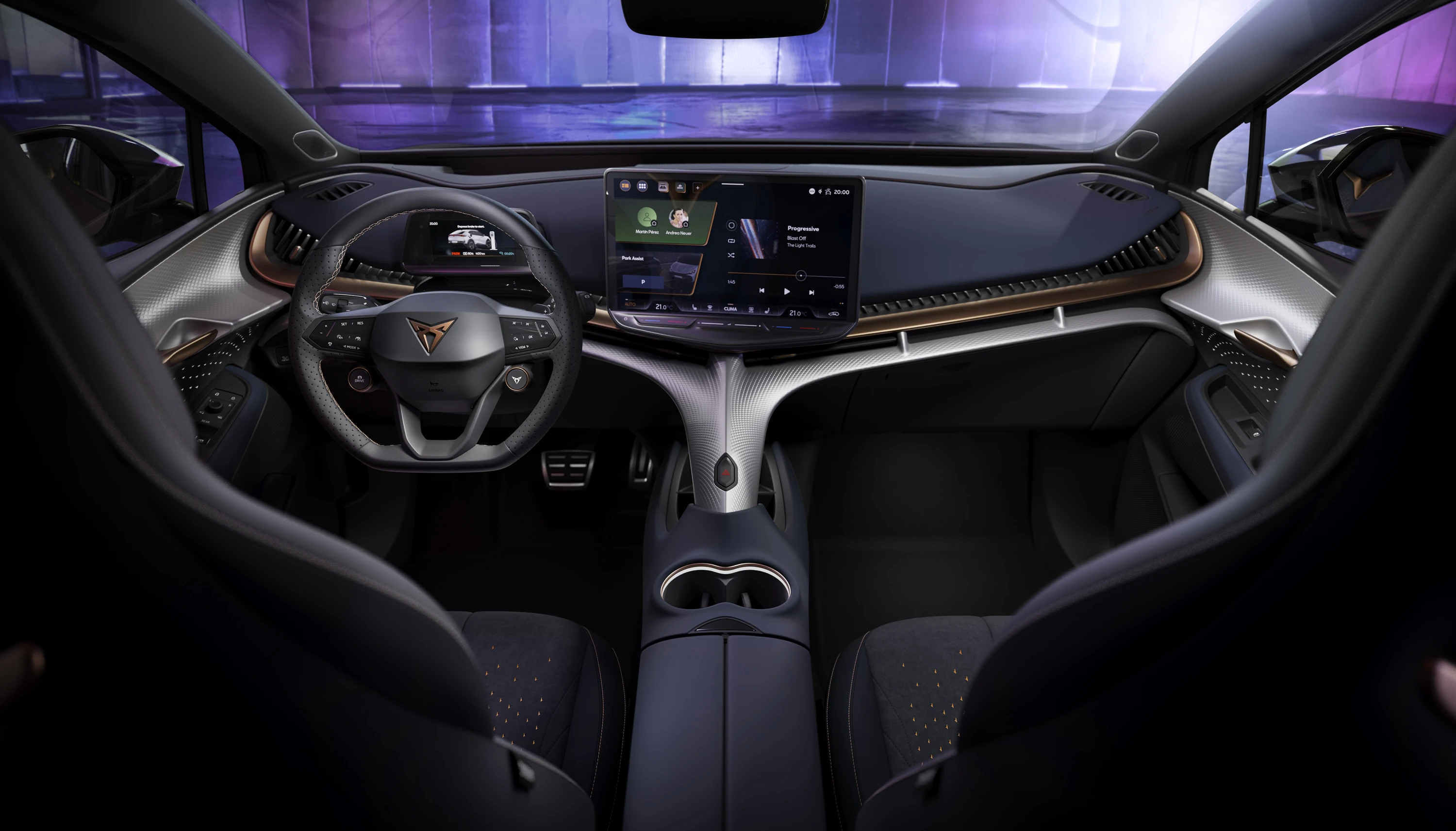 CUPRA Tavascan VZ screens view