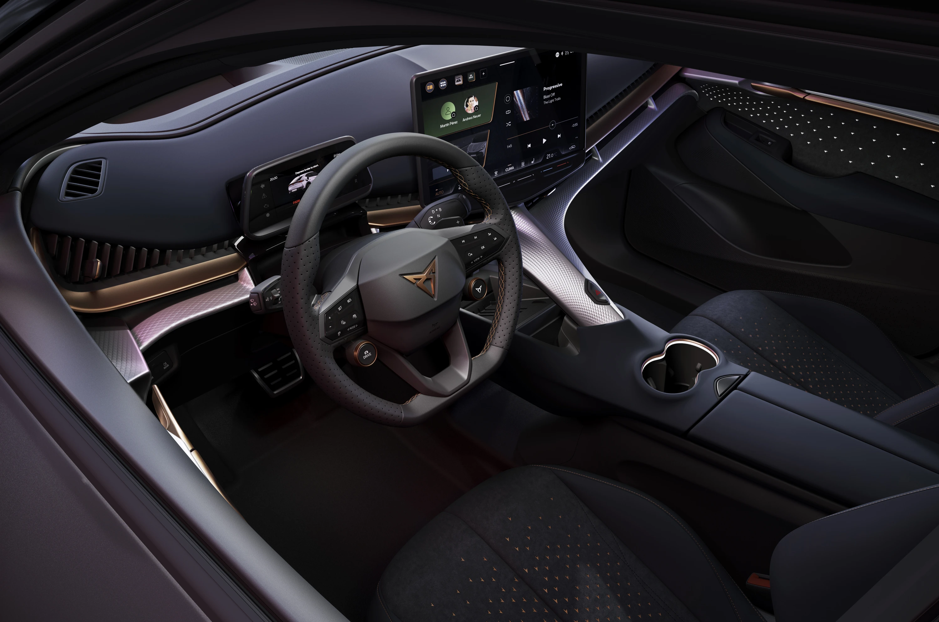 CUPRA Tavascan VZ interior view