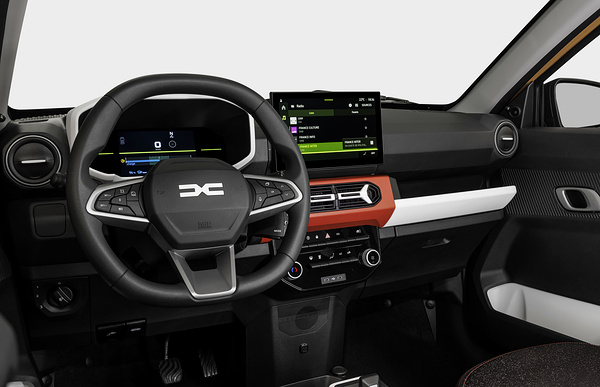 Dacia Spring 65HP screens view