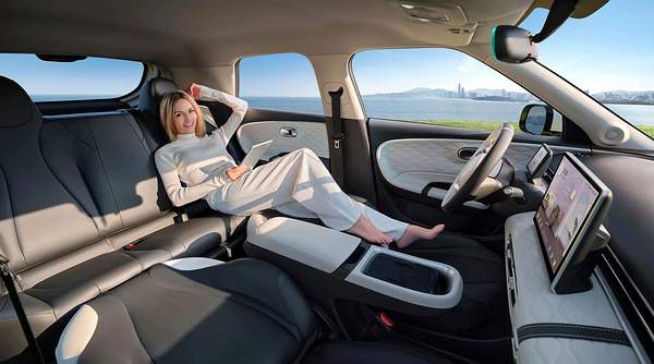 Dongfeng Nammi Box 31.4kWh frontseats view