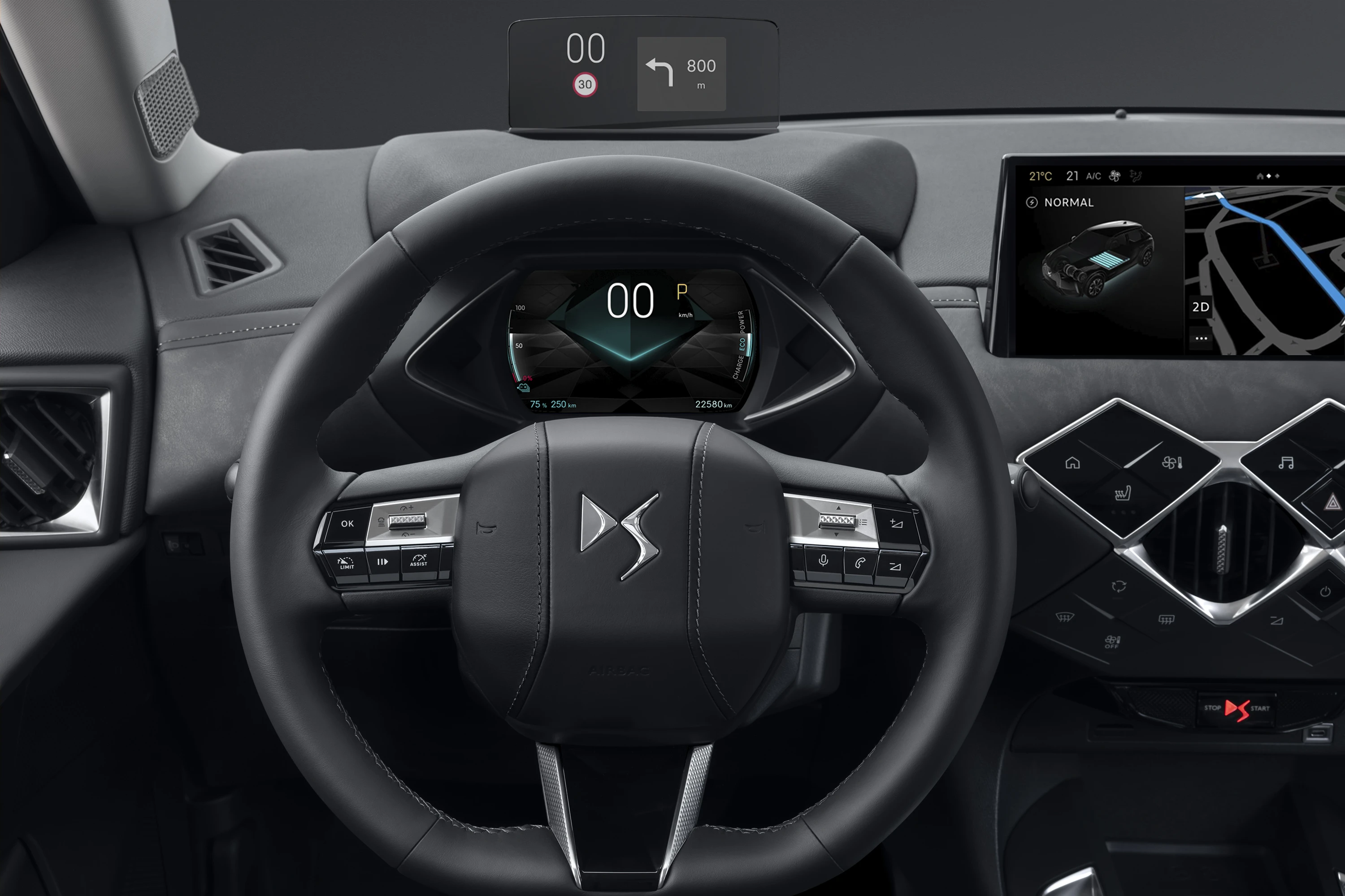 DS 3 E-Tense screens view