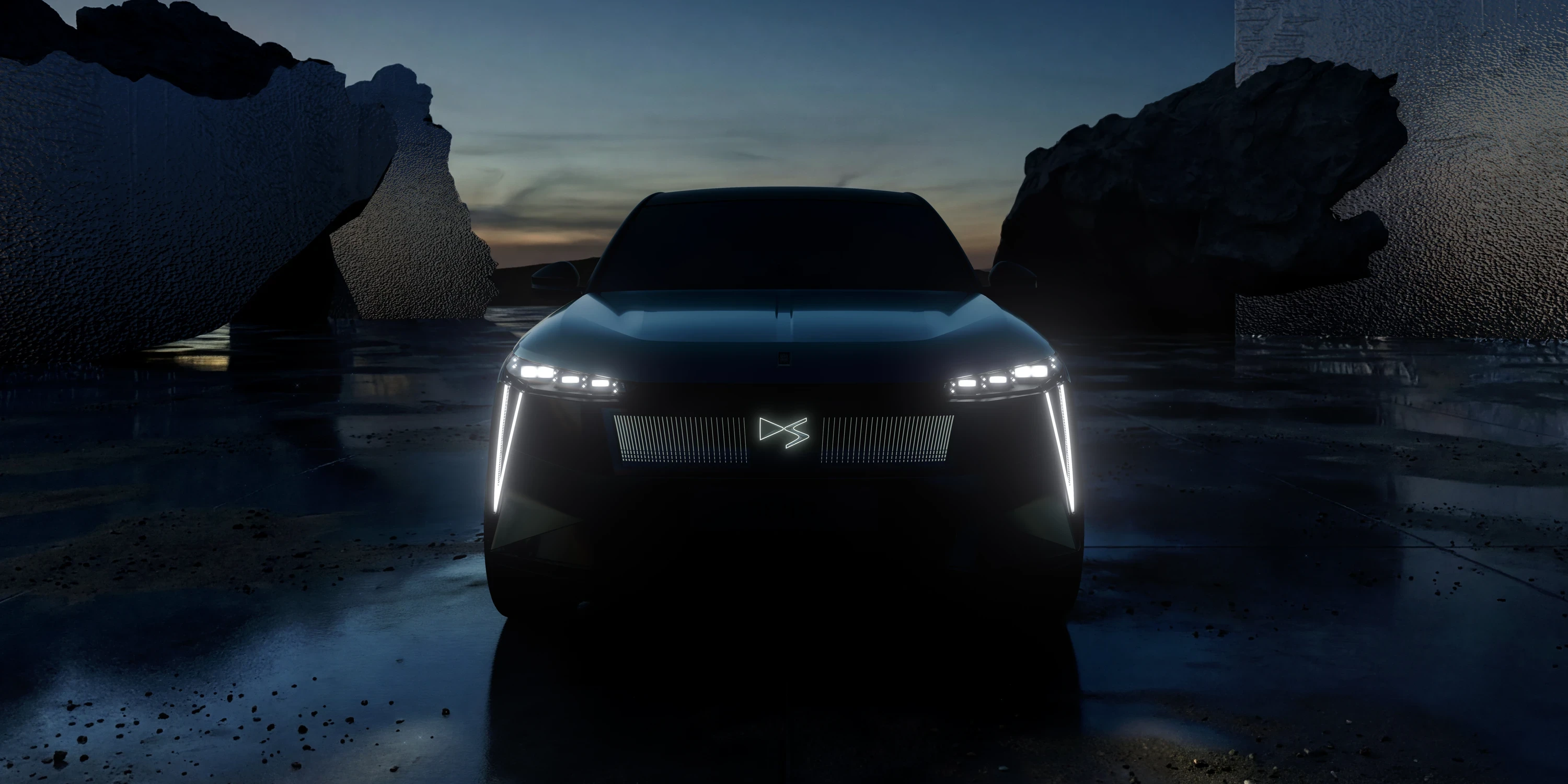 DS N°7 E-Tense FWD Long Range headlights view