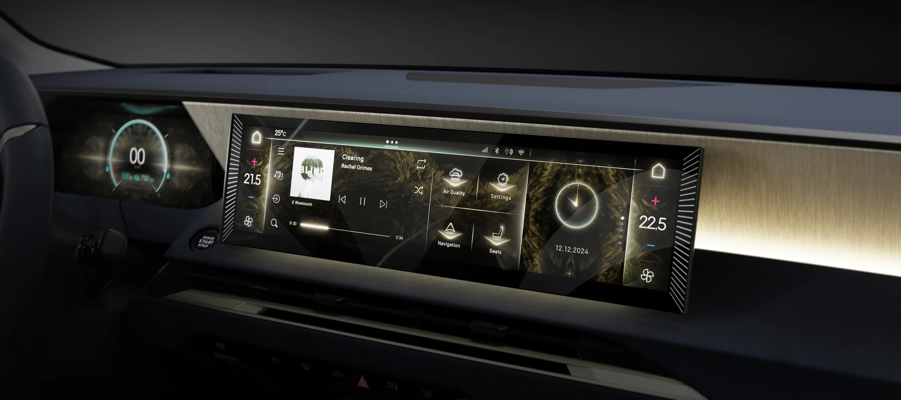 DS N°8 AWD Long Range screens view