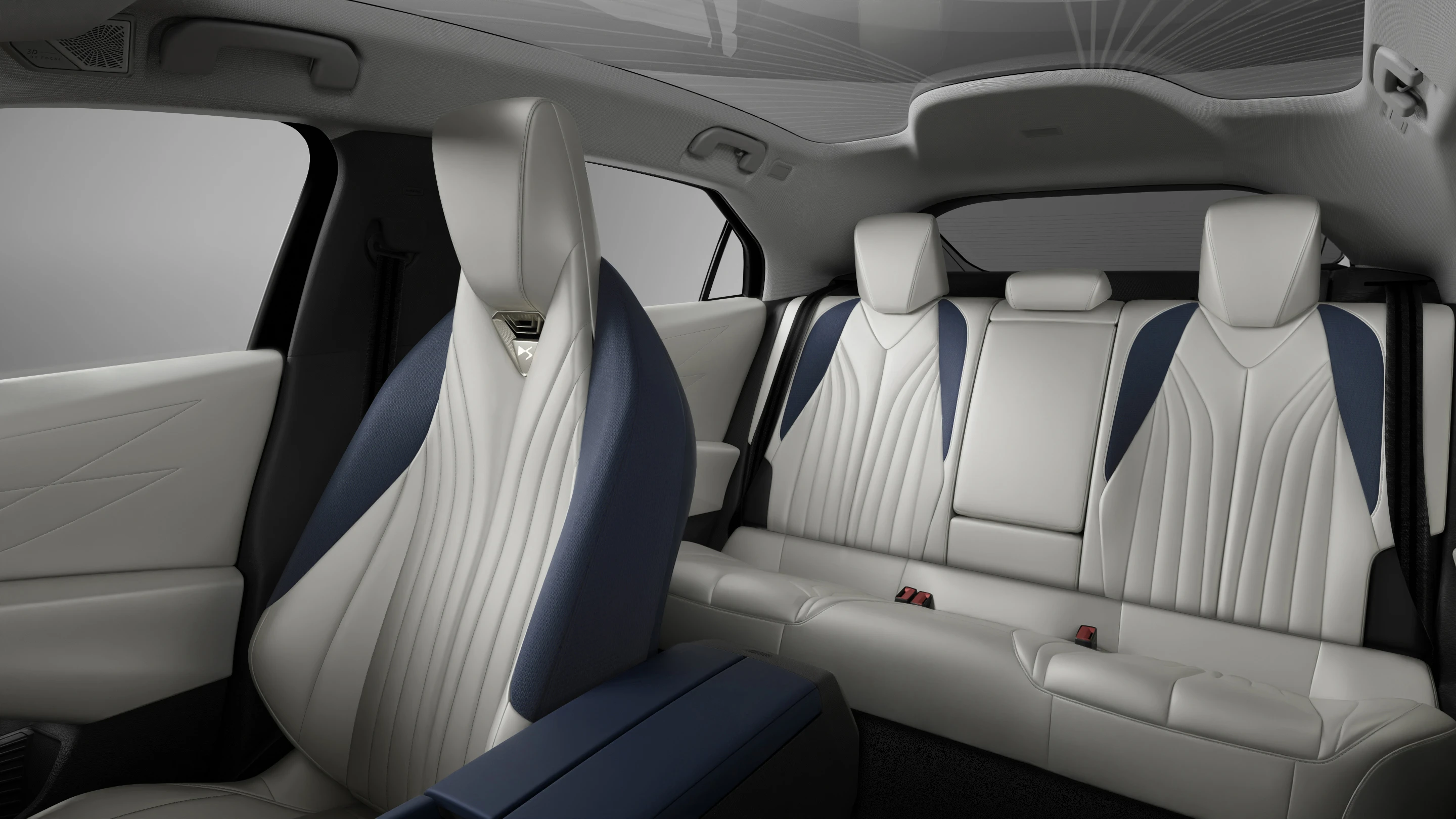 DS N°8 AWD Long Range secondrowseats view