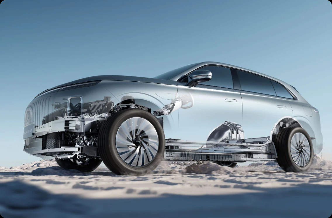 Exlantix ET 77kWh AWD technology view