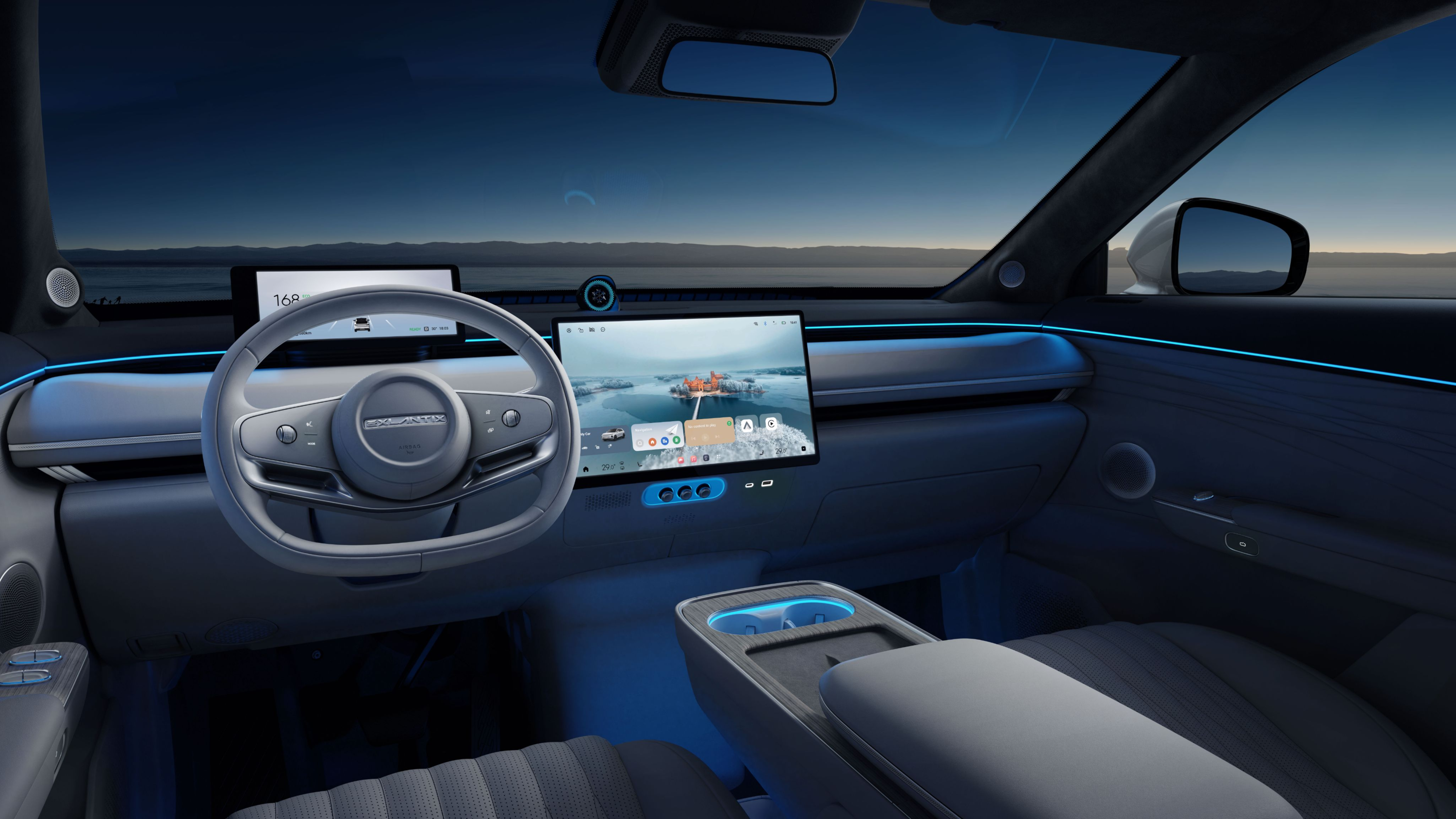 Exlantix ET 77kWh AWD interior view