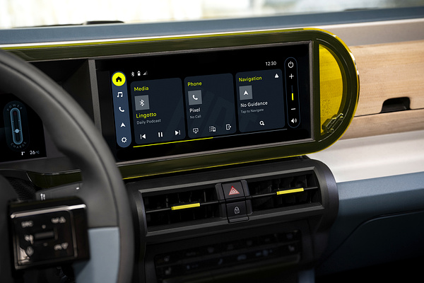 Fiat Grande Panda screens view