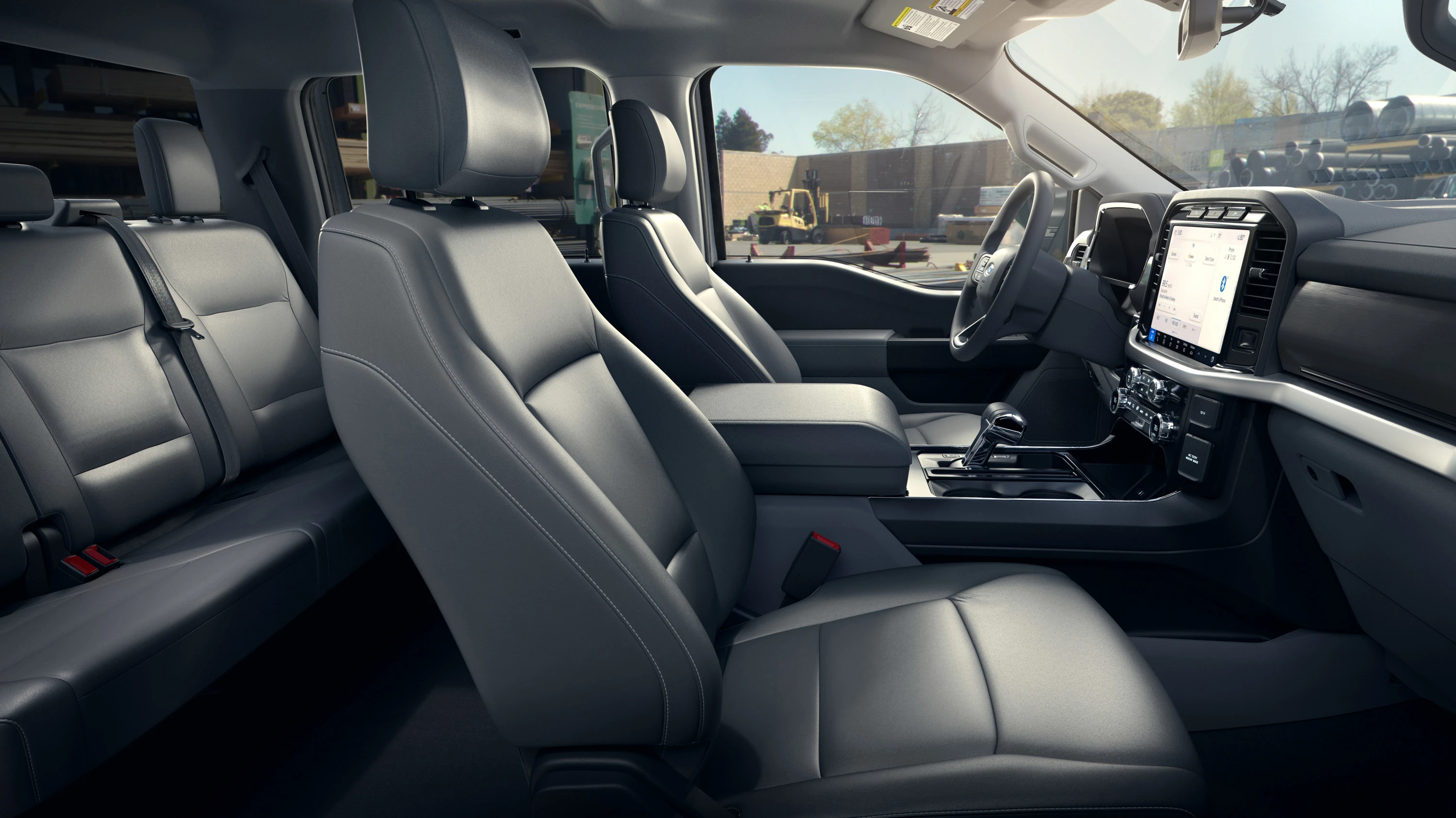 Ford F150 Lightning Extended Range frontseats view