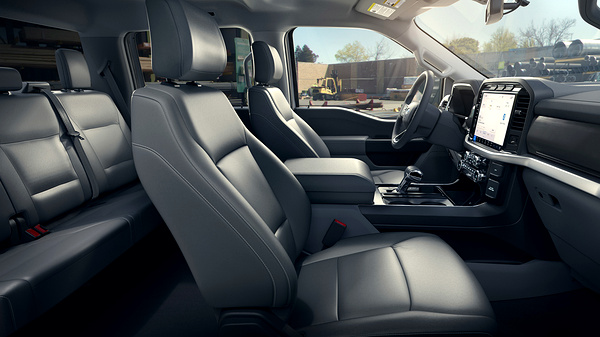 Ford F150 Lightning Extended Range frontseats view