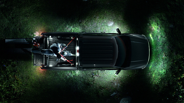Ford F150 Lightning Extended Range lights view