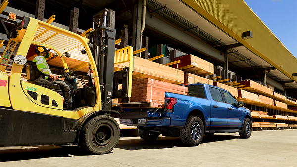 Ford F150 Lightning Extended Range trunk view