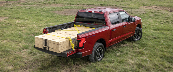 Ford F150 Lightning Extended Range trunk view
