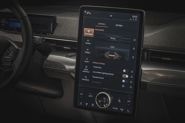 Ford Mustang Mach-E GT screens view