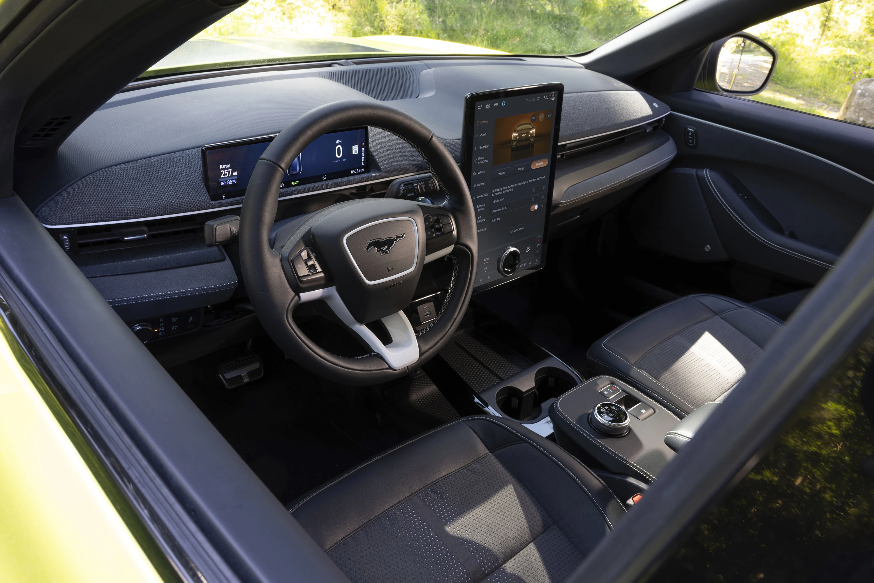 Ford Mustang Mach-E Rally interior view