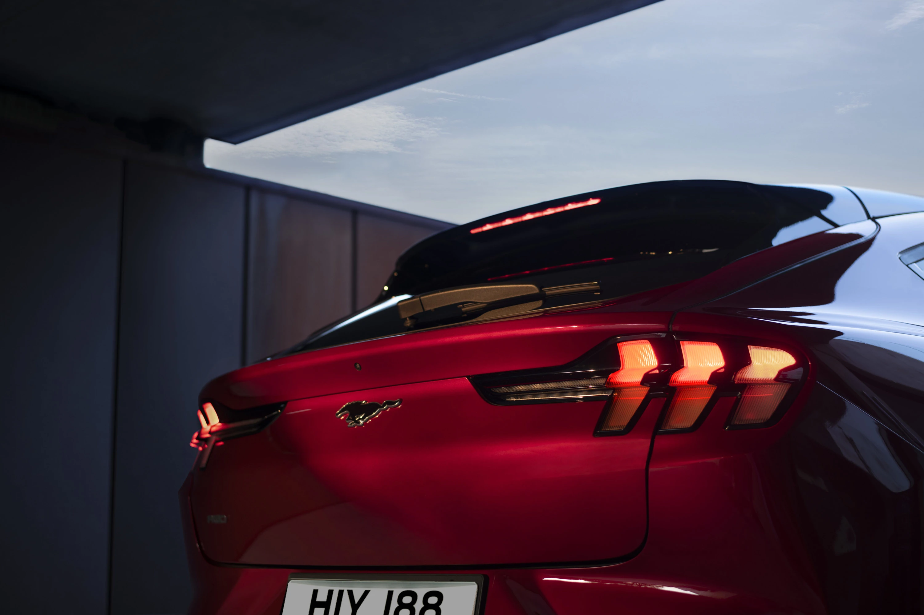 Ford Mustang Mach-E Standard Range RWD rearlights view