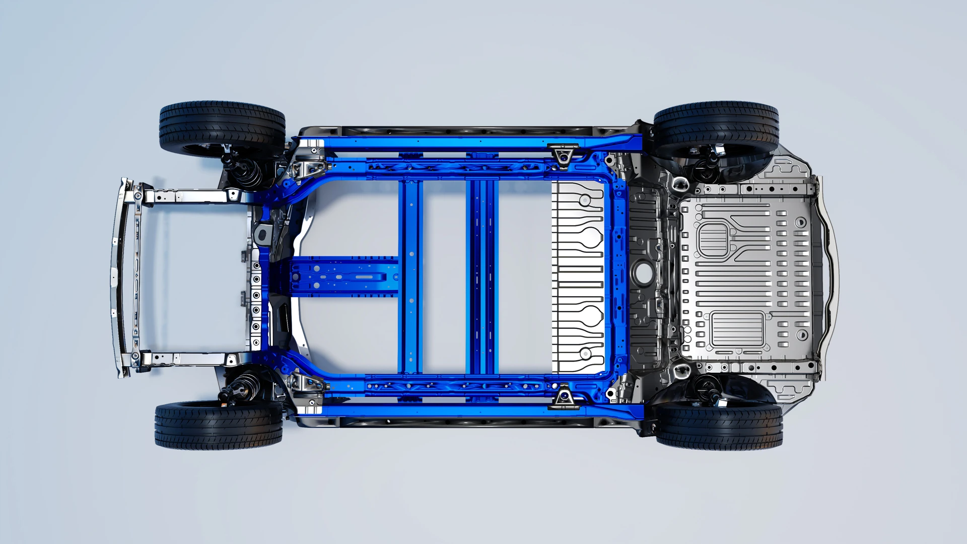 Geely EX2 47.1 kWh chassis view