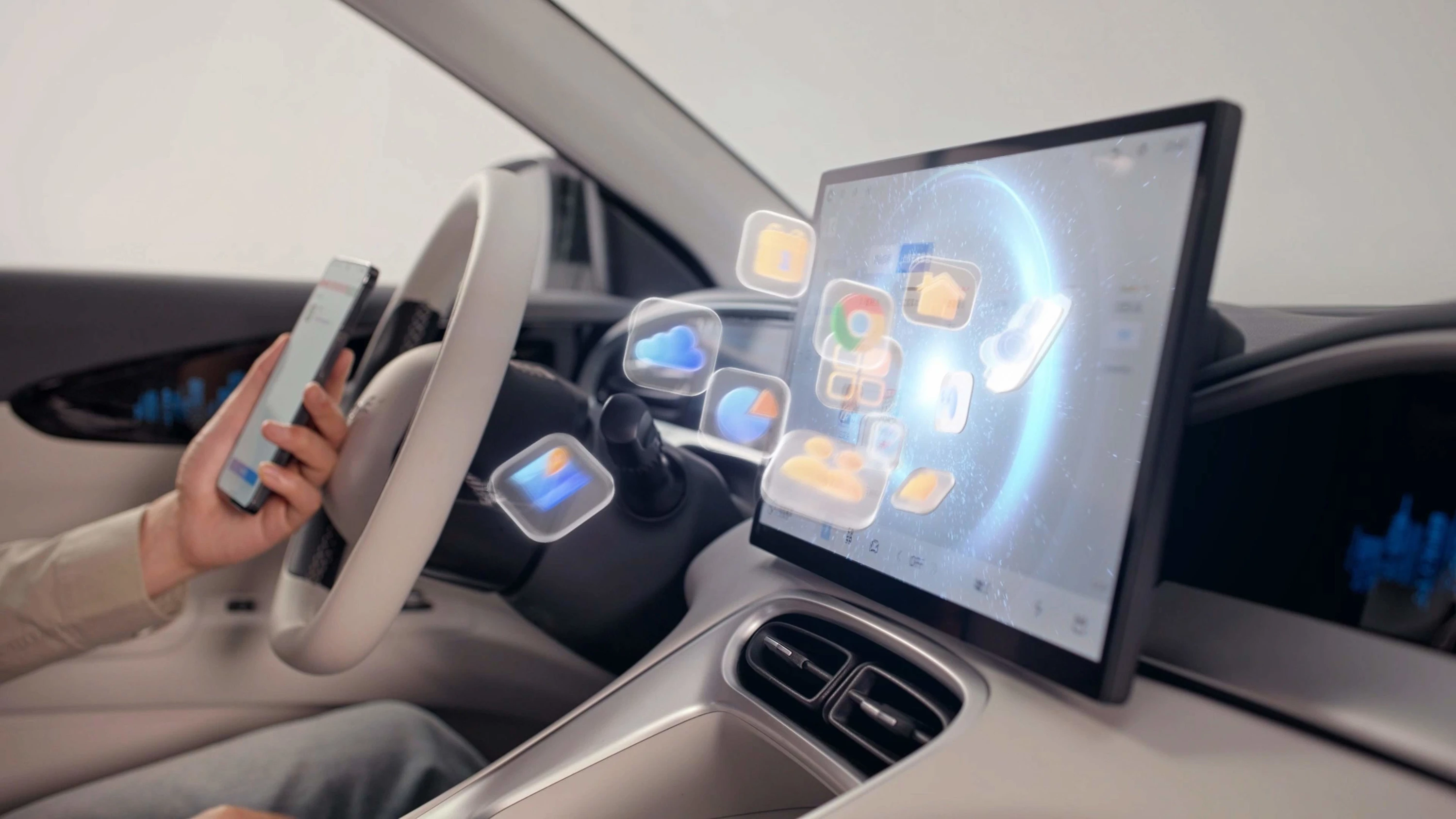 Geely Xingyuan 410 screens view
