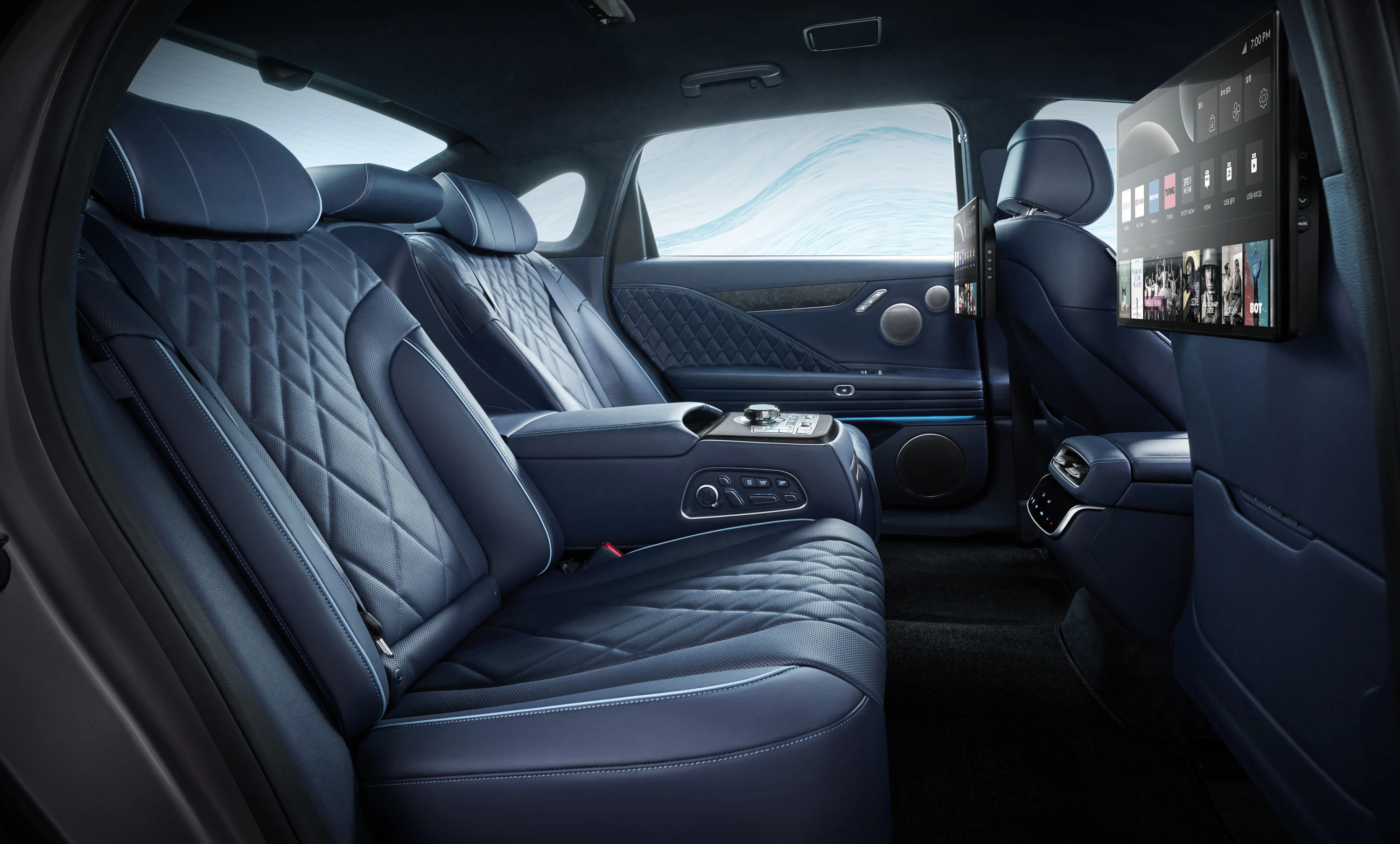 Genesis G80 Electrified AWD secondrowseats view