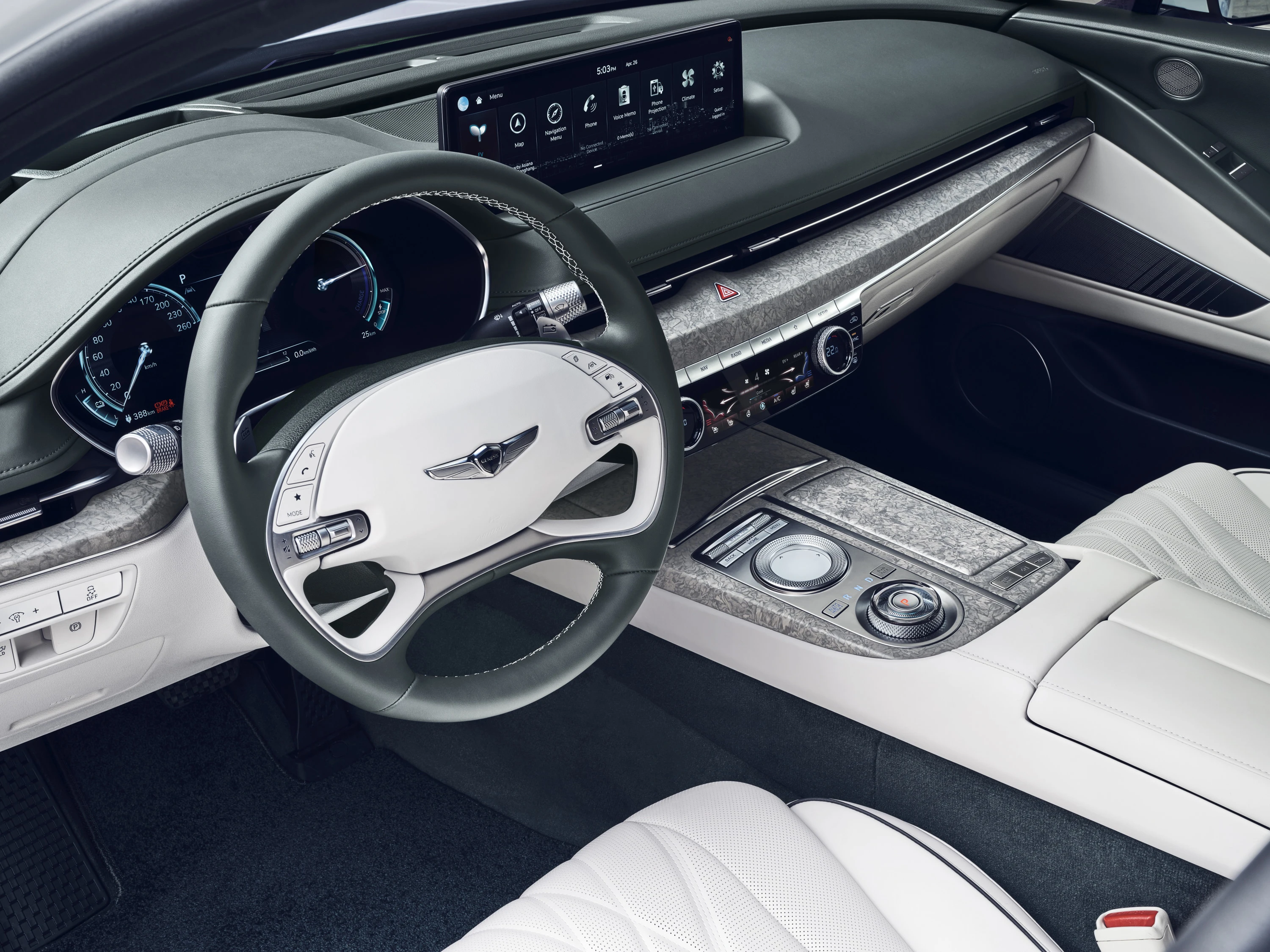 Genesis G80 Electrified AWD 87kWh interior view