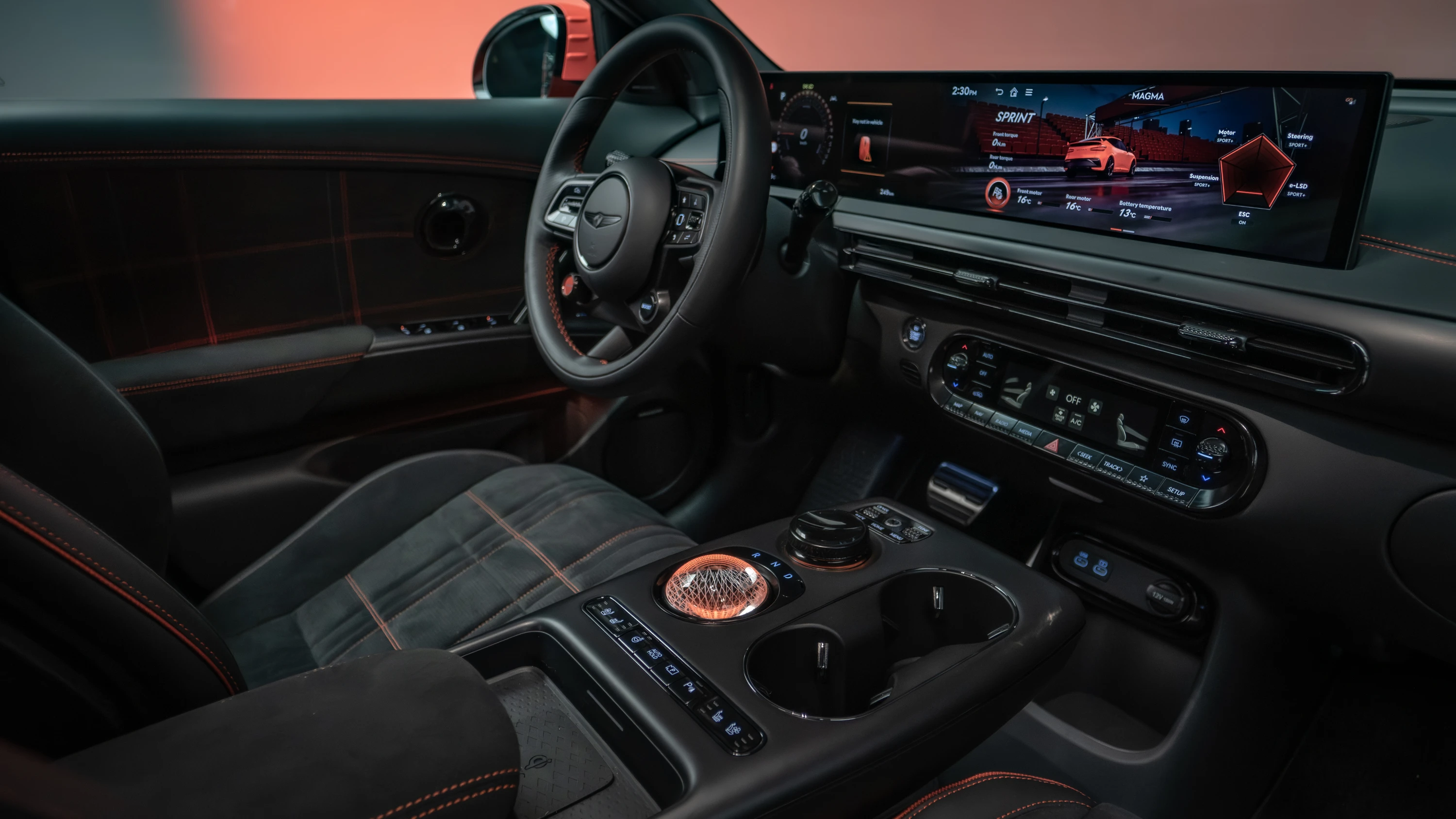 Genesis GV60 Magma interior view