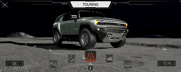 GMC Hummer EV SUV 2x drivemodes view
