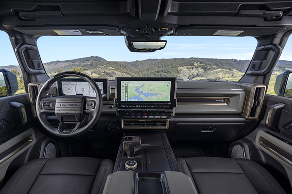 GMC Hummer EV SUV 2x interior view