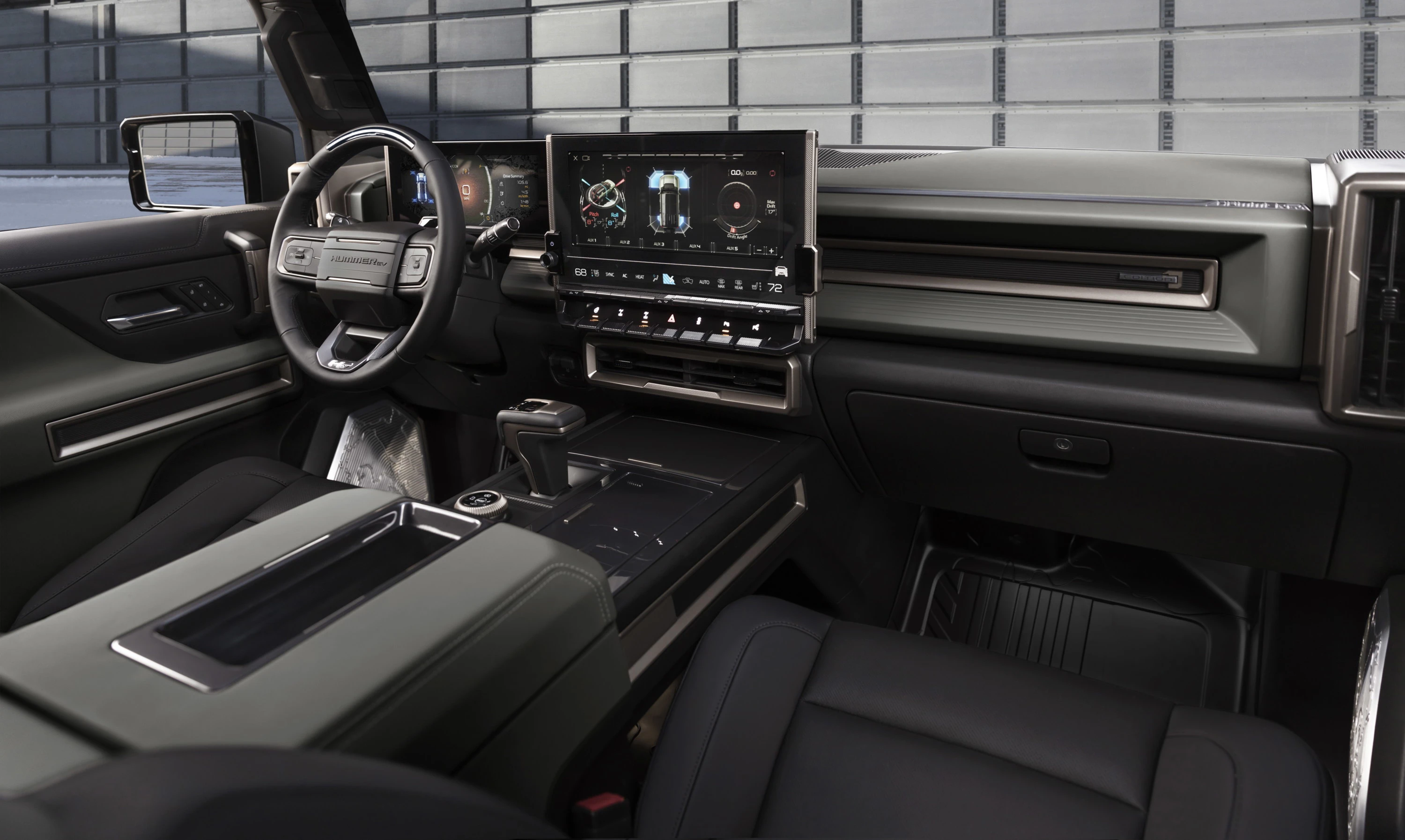 GMC Hummer EV SUV 3x interior view