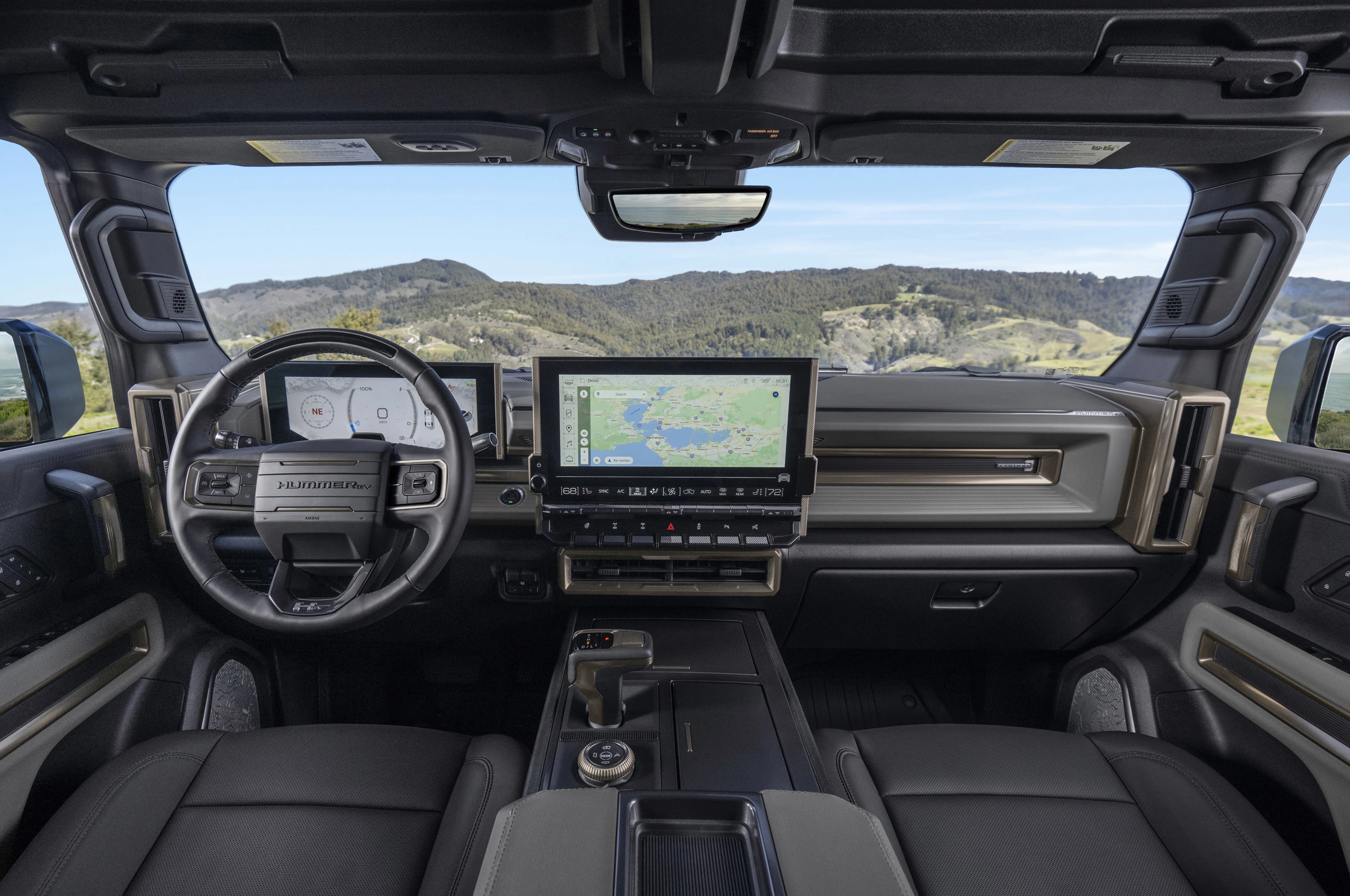 GMC Hummer EV SUV 3x interior view