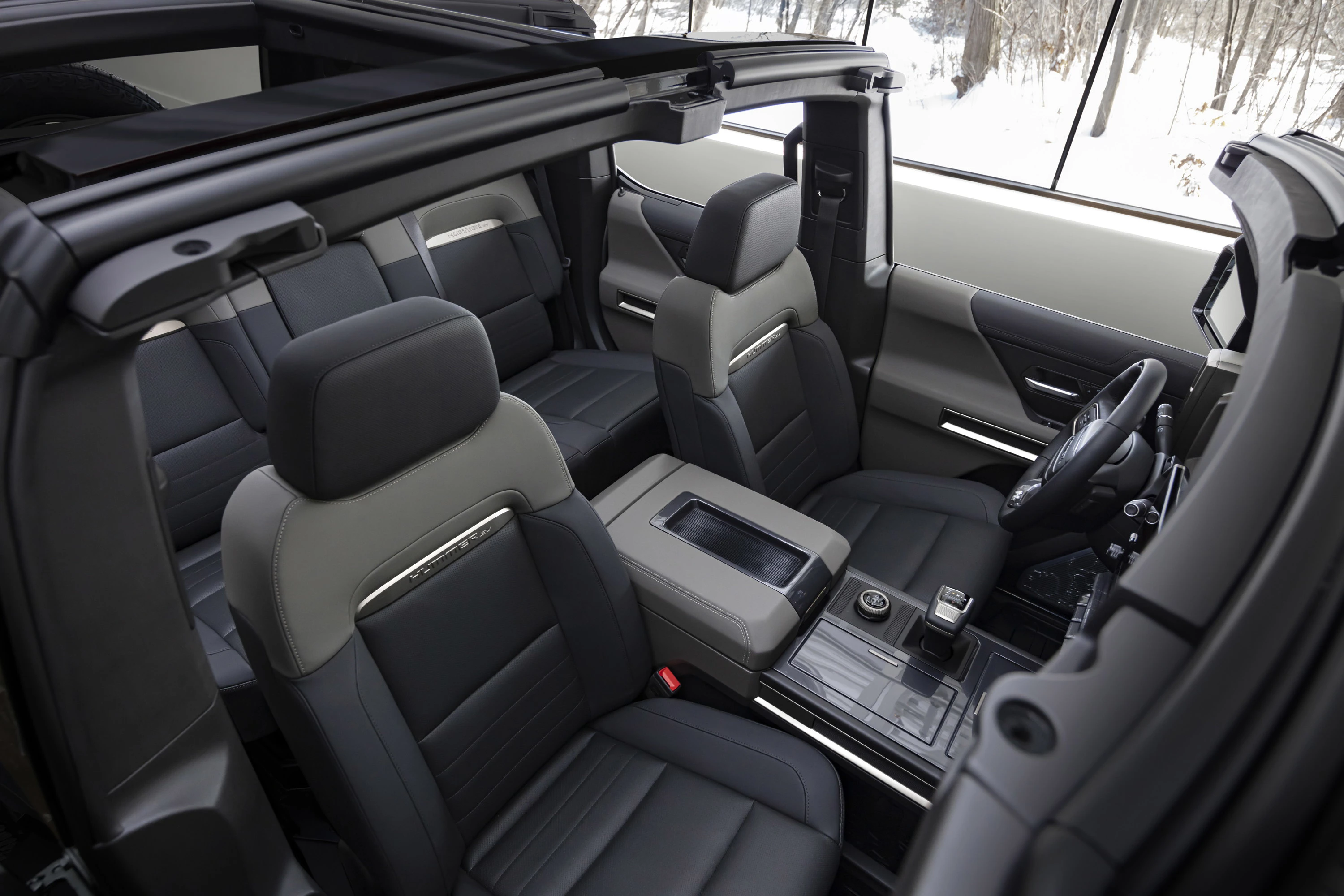 GMC Hummer EV SUV 3x roof view