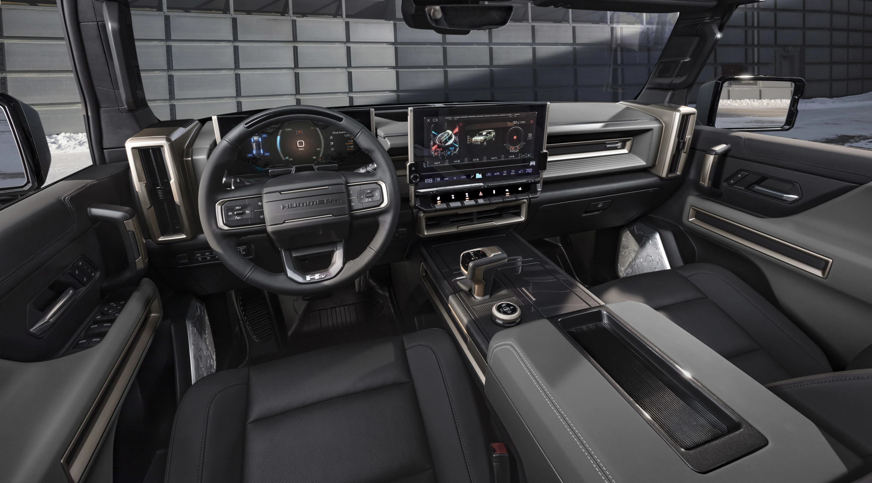 GMC Hummer EV SUV 3x interior view