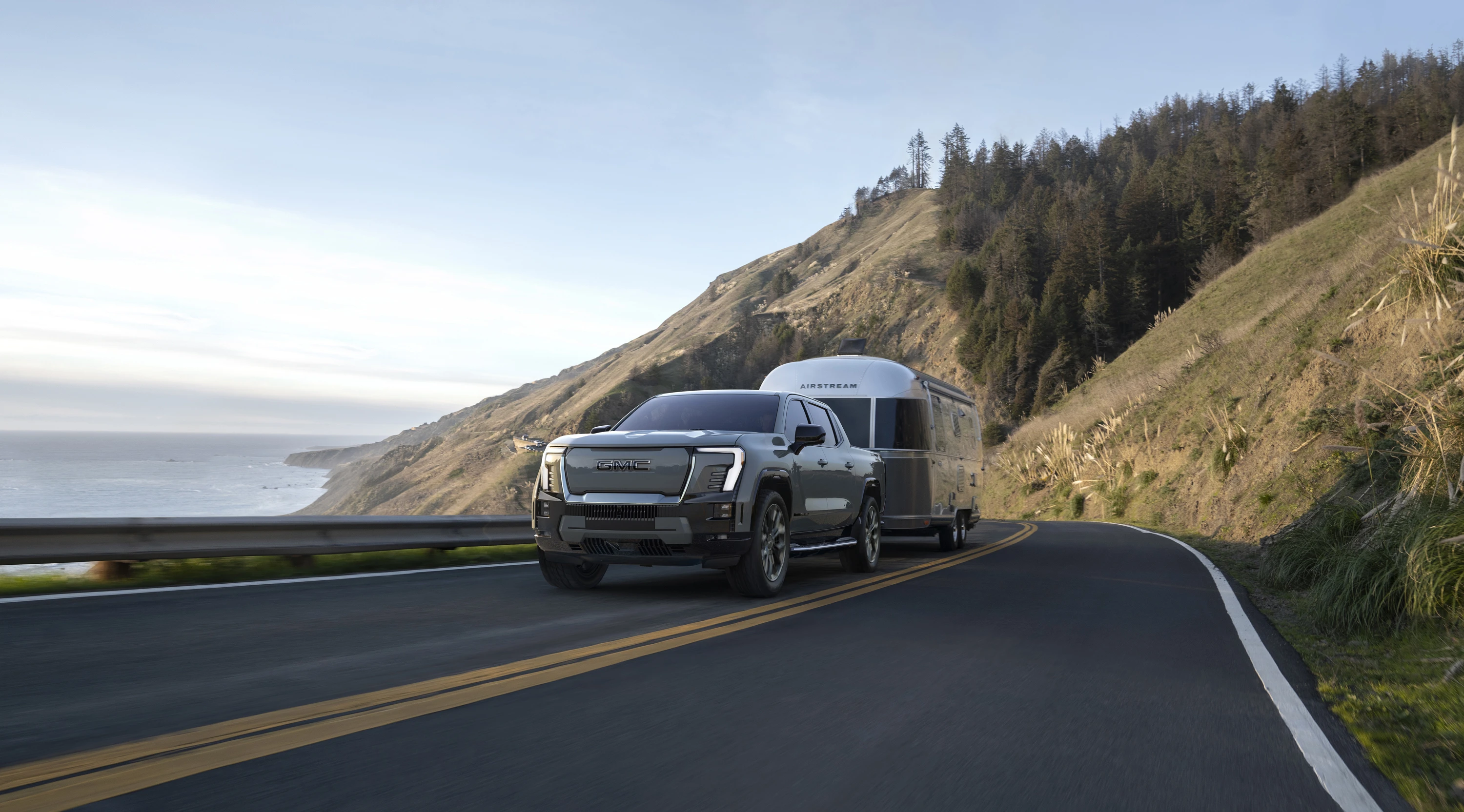 GMC Sierra EV Denali Edition 1 trailer view