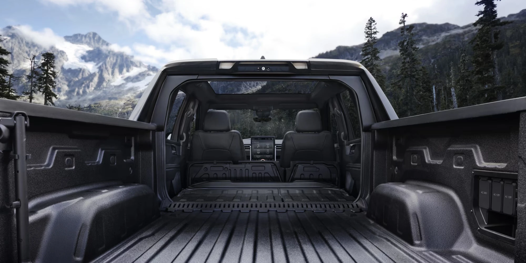 GMC Sierra EV Denali Edition 1 trunk view