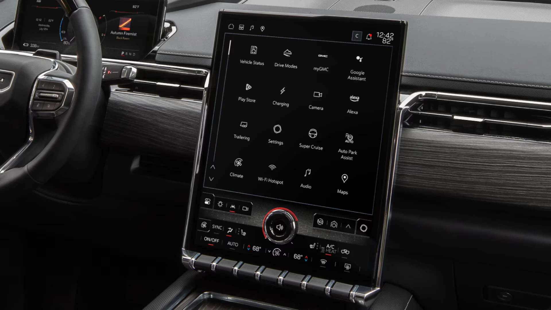 GMC Sierra EV Denali Edition 1 screens view