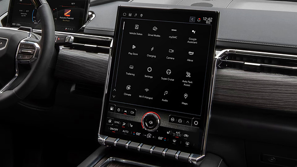 GMC Sierra EV Denali Edition 1 screens view