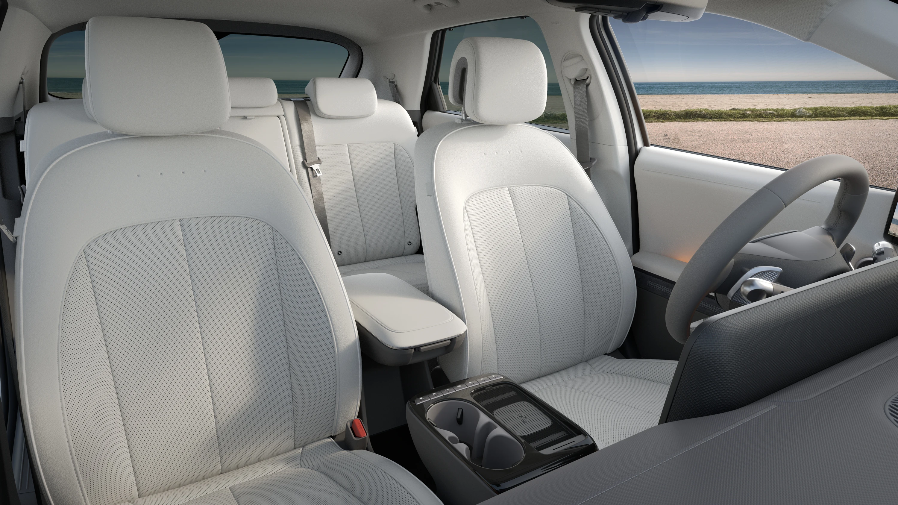 Hyundai Ioniq 5 Long Range RWD frontseats view