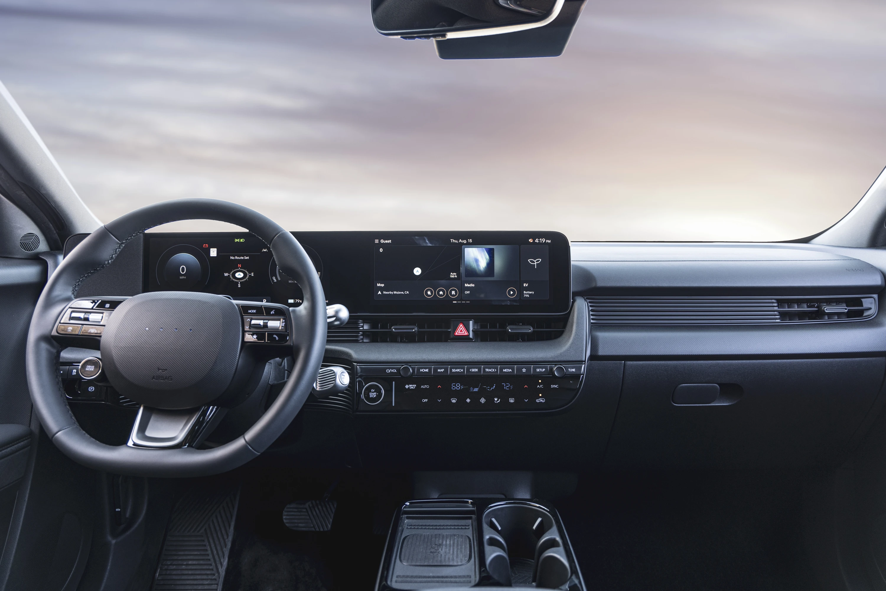 Hyundai Ioniq 5 XRT screens view