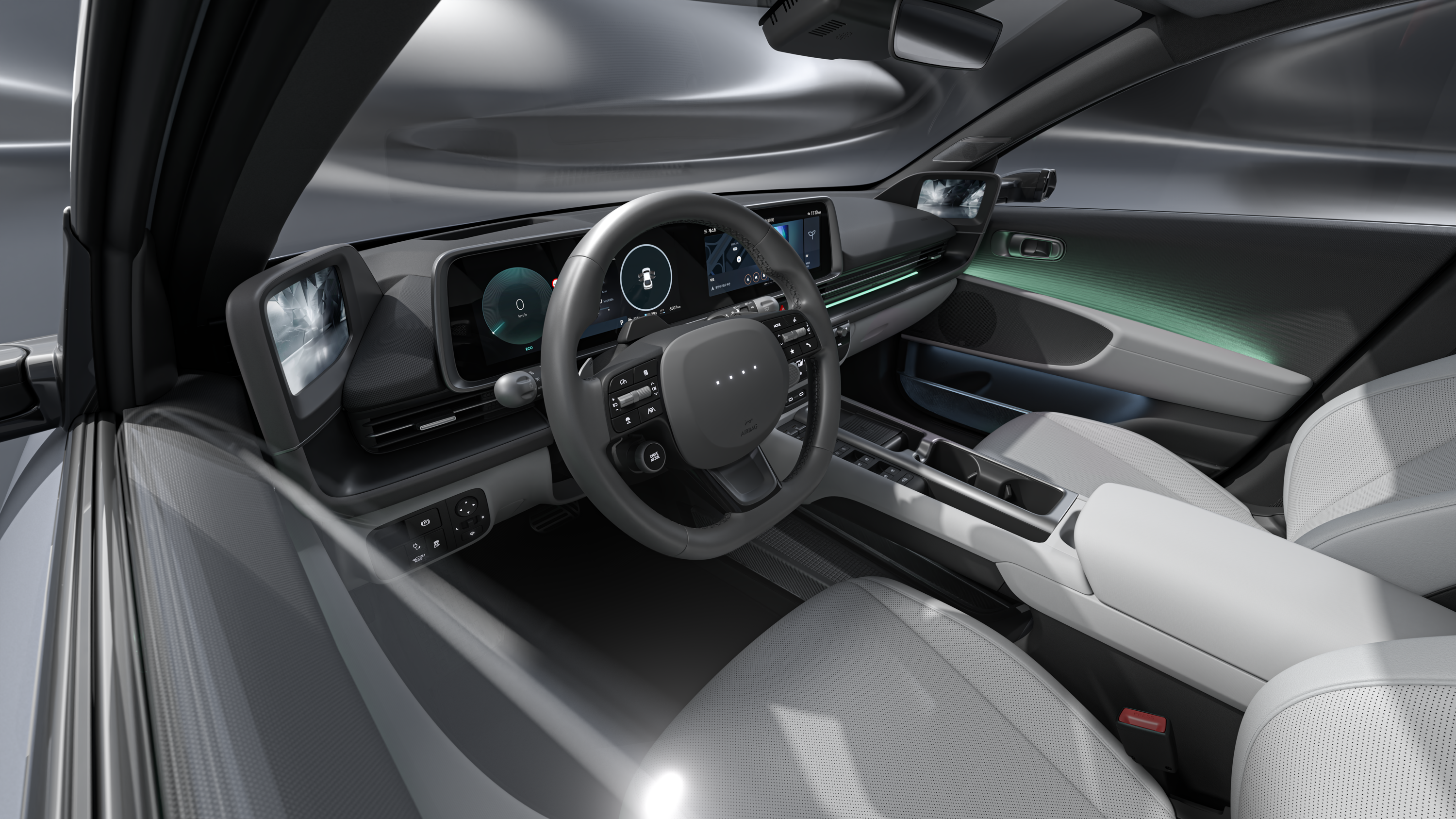 Hyundai Ioniq 6 84 kWh AWD frontseats view