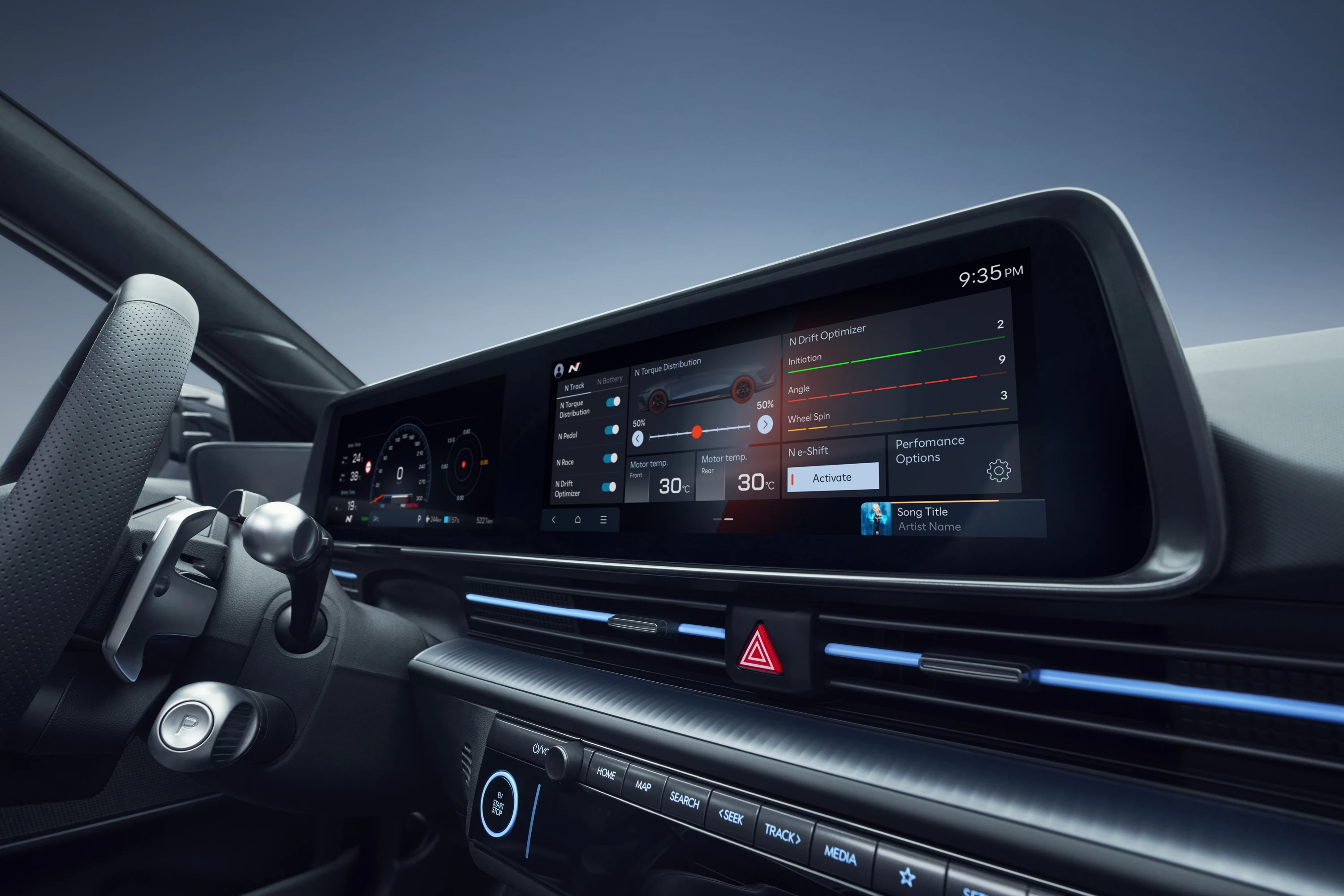 Hyundai IONIQ 6 N screens view