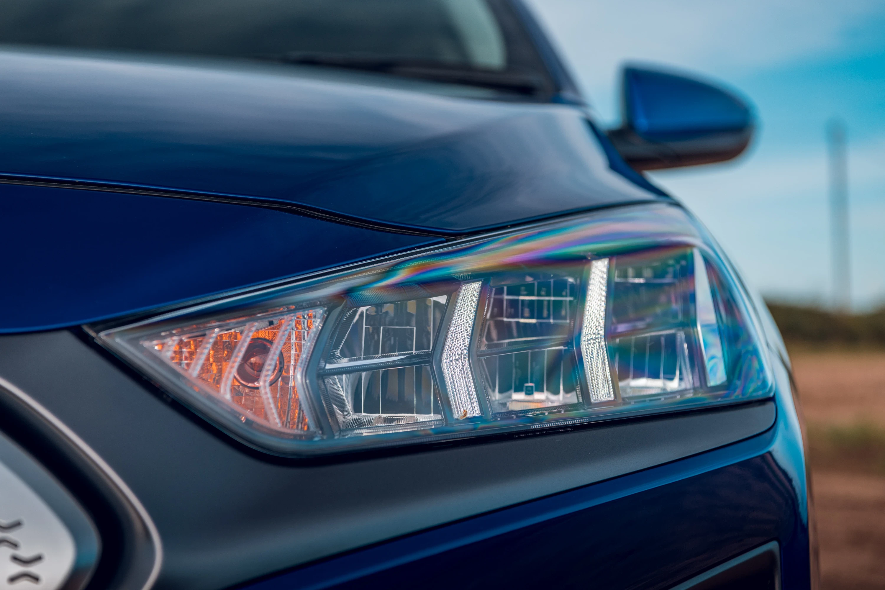 Hyundai IONIQ Electric 38 kWh headlights view
