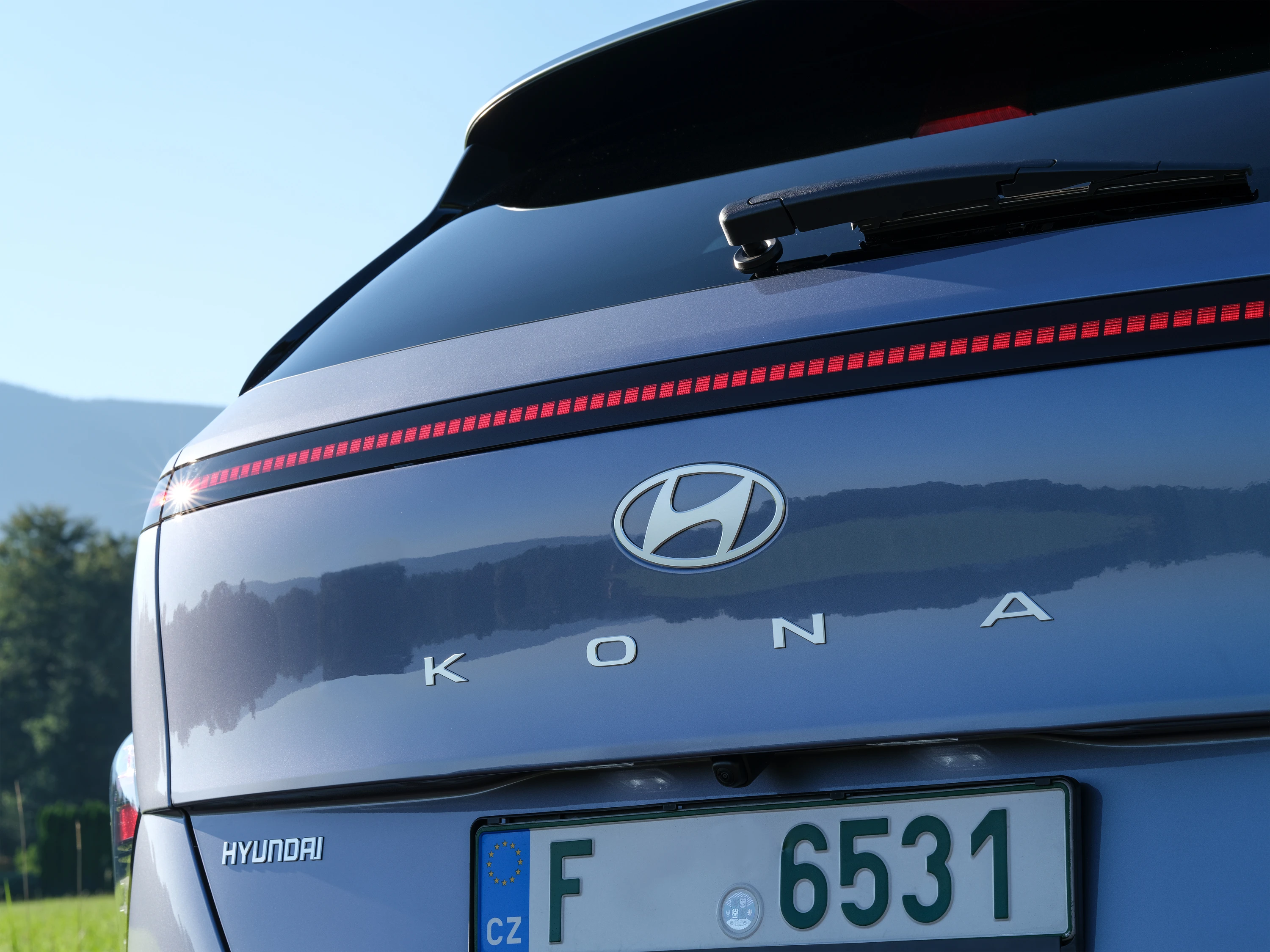 Hyundai Kona Long Range rearlights view